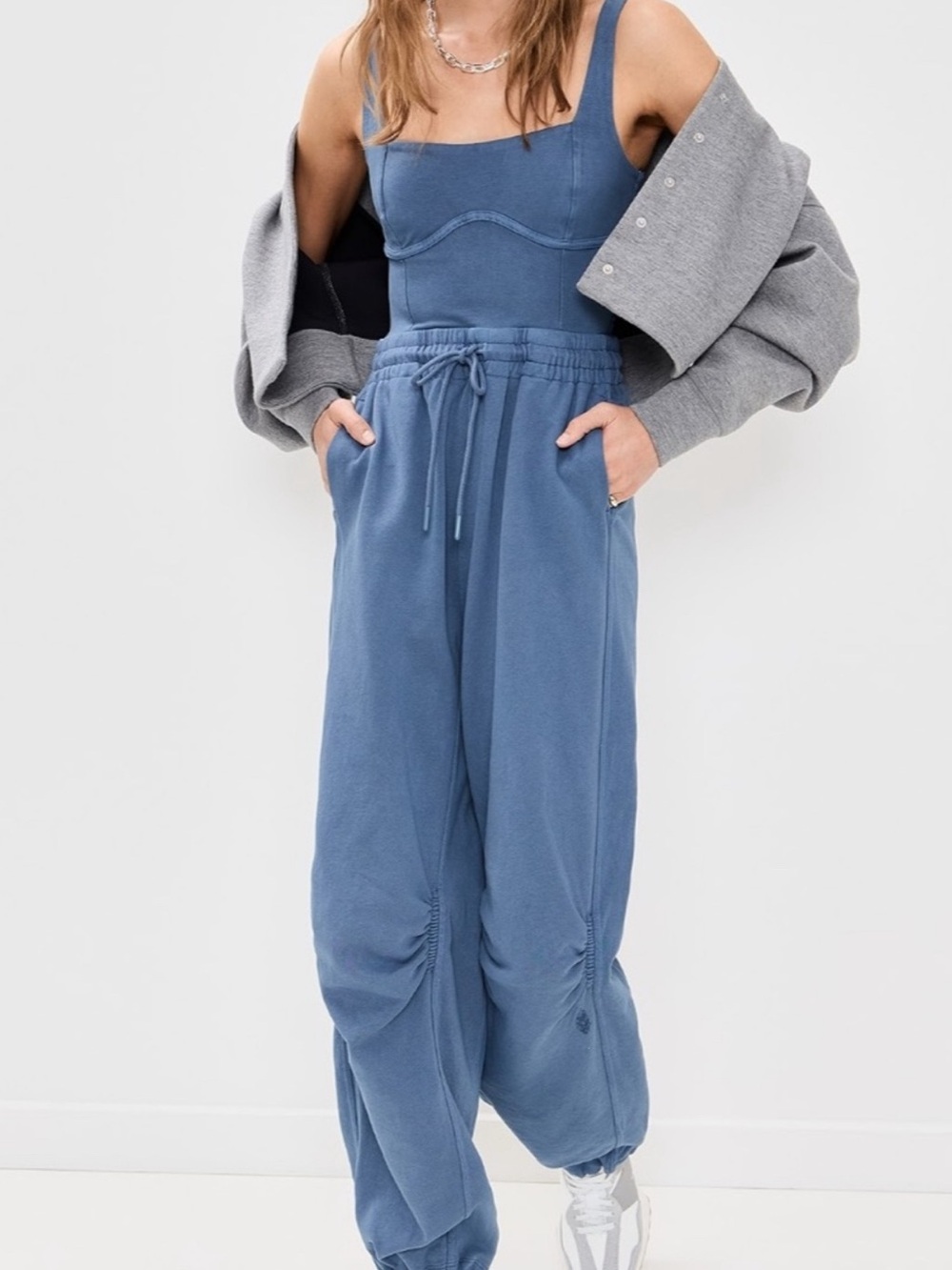 Free People Movement Inbound Onesie - Blue - Excellent Condition